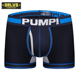 [ORLVS]Breathable Men Underwear pump boxer Sports fashion Fitness Underwear Sexy Bikini Boxer briefs H118