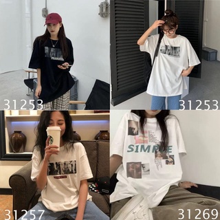 oversize เสื้อยืดแขนสั้น พิมพ์ลายการ์ตูนอนิเมะ ทรงหลวม สไตล์เกาหลี ฮาราจูกุ（ใส่ได้ทั้งชายและหญิง）