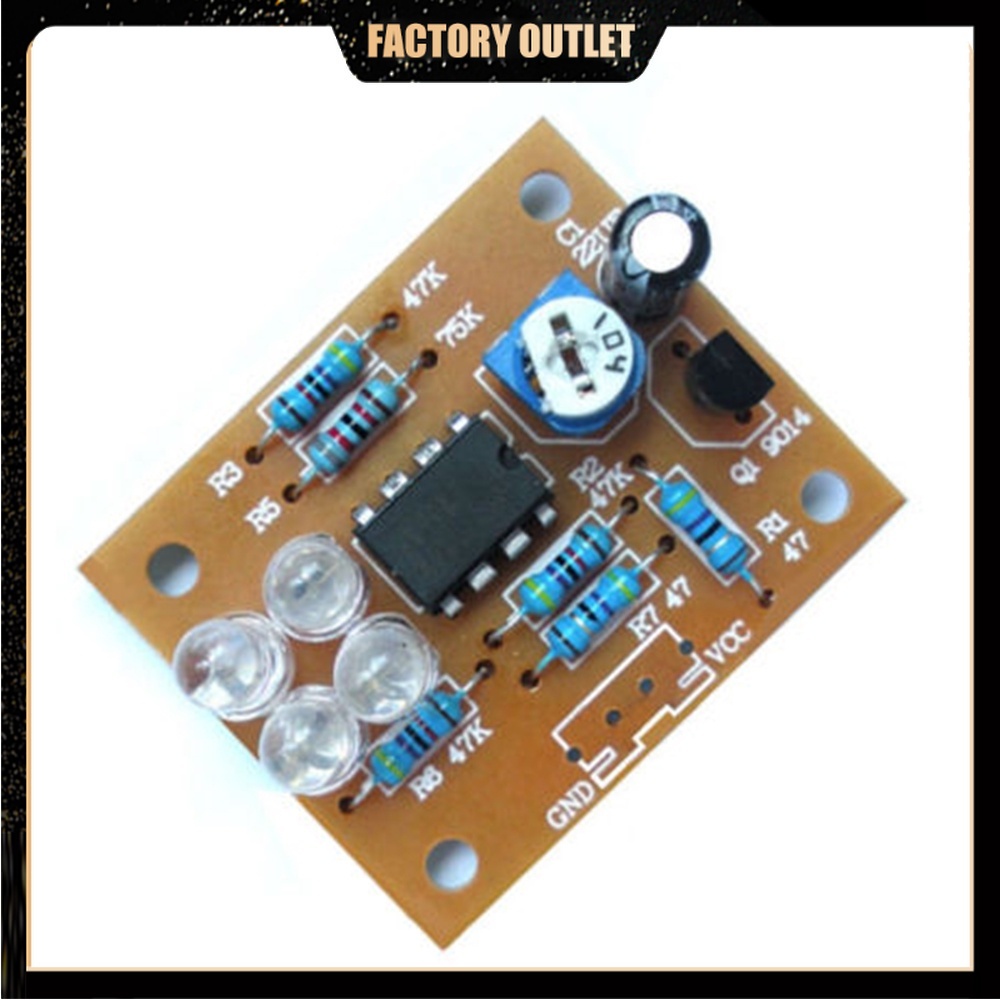 dc-9v-lm358-ชุดไฟ-led-อิเล็กทรอนิกส์-diy