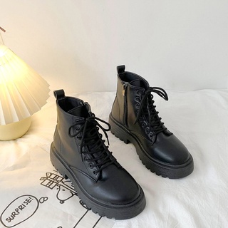 โค้ด MUNUS005 ลด 45.- [พร้อมส่งจากไทย] Martin boots รองเท้าบูท หุ้มข้อ สไตล์เกาหลี