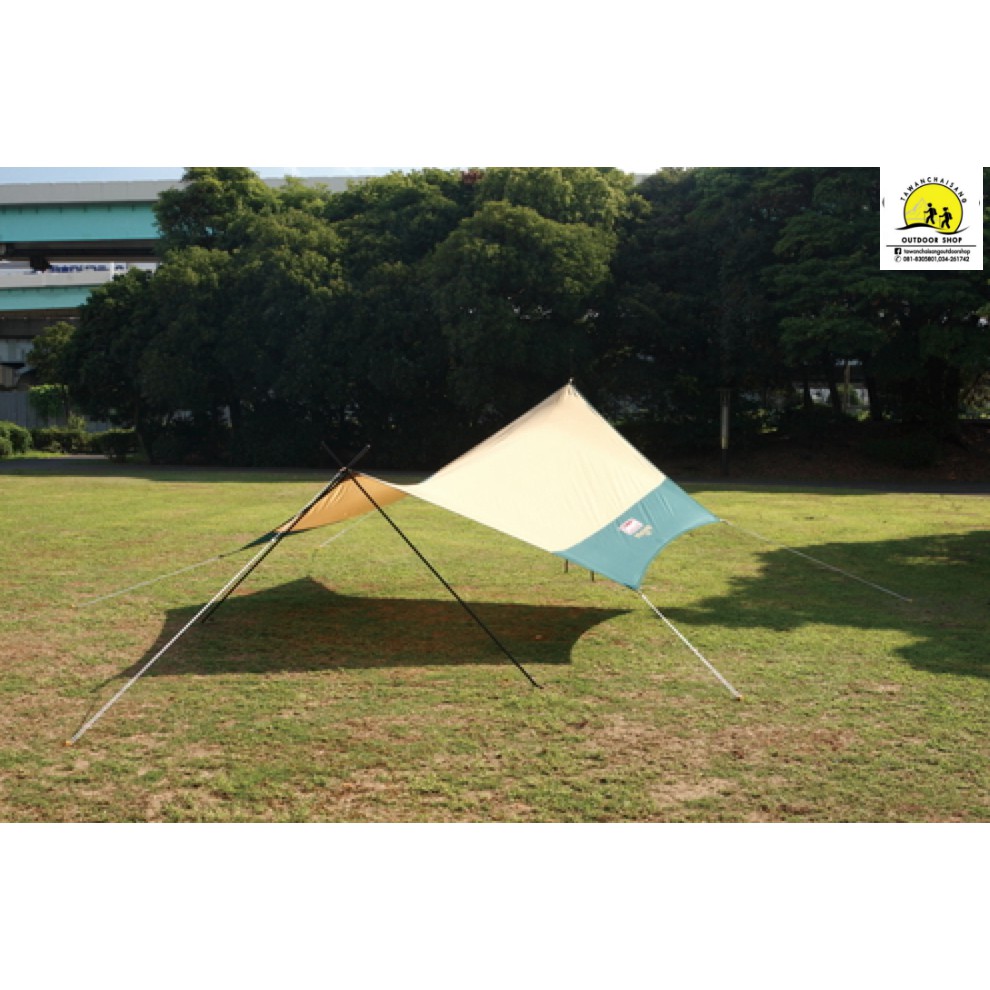 ทาร์ป/ฟลายชีท Coleman XP Hexa Tarp MDX (green) ทาร์ปพร้อมเสา