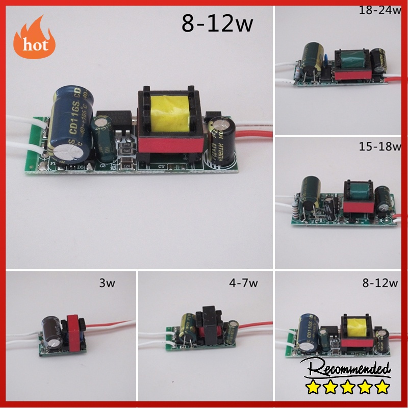 ภาพหน้าปกสินค้าอะแดปเตอร์พาวเวอร์ซัพพลาย สำหรับไฟ LED พลังงาน AC80-265 โวลต์ 3-24 วัตต์ จากร้าน lucky888.th บน Shopee