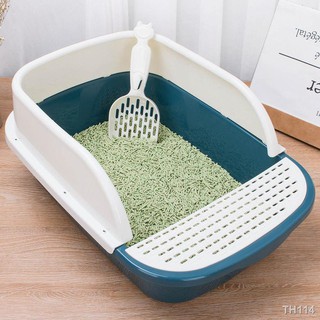 cat litter box large cat litter shovel cat toilet cat litter box anti-splash กึ่งปิด ลูกแมว ผลิตภัณฑ์ระงับกลิ่นกาย