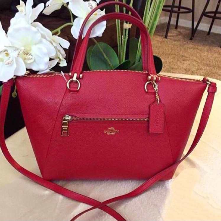 สด-ผ่อน-พัดหนัง-สีแดง-true-red-13-นิ้ว-อะไหล่เงิน-34340-coach-prairie-satchel-sv-true-red