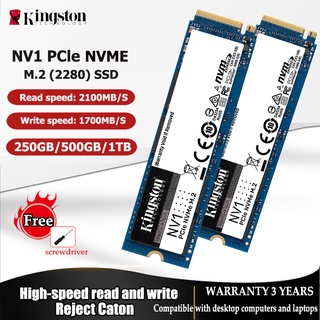 ภาพหน้าปกสินค้าพร้อมส่ง ฮาร์ดไดรฟ์โซลิดสเตท Kingston NV1 M.2 Nvme SSD 250GB 500GB 1TB PcIe 2280 สําหรับแล็ปท็อป คอมพิวเตอร์ตั้งโต๊ะ ที่เกี่ยวข้อง