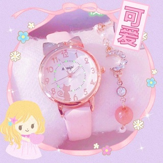 นาฬิกาข้อมือดิจิทัล กันน้ํา ลายการ์ตูนน่ารัก สไตล์ญี่ปุ่น สําหรับเด็กผู้หญิง นักเรียนประถม
