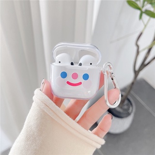 【Case Home】เคสหูฟัง แบบใส ลายหน้ายิ้มน่ารัก สําหรับ Remax Tws 10i