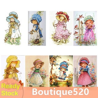 Bou 11CT Cross Stitch พิมพ์ลายน่ารักสําหรับตกแต่งบ้าน