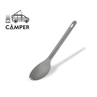 ช้อน 2in1 ไทเทเนียม Titanium Fork and spoon สำหรับพกพา ตั้งแค้มป์ camping outdoor