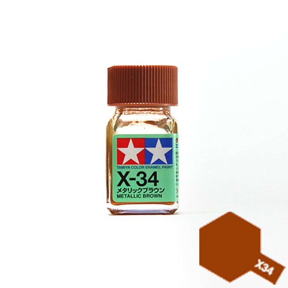 Tamiya Enamel Color X-34 (Metallic Brown) | Shopee Thailand
