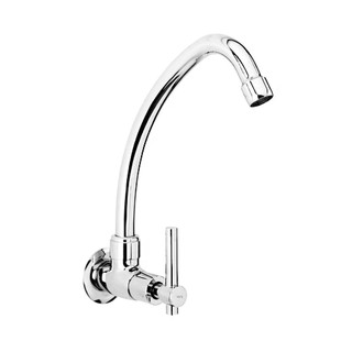 ก๊อกซิงค์เดี่ยวติดผนัง HANG SF-124C ก๊อกซิงค์ ก๊อกน้ำ ห้องน้ำ WALL-MOUNTED SINK FAUCET HANG SF-124C CHROME