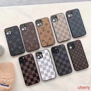 เคสโทรศัพท์มือถือหนัง กันกระแทก ลาย Lv หรูหรา สําหรับ iphone 14 13 12 11 Pro Max X XS XR xsmax