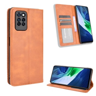 กรณี Infinix Note 10 Pro ฝาครอบกรณี Flip Leather Phone Casing Infinix Note 10 Note10 Pro Back Cover