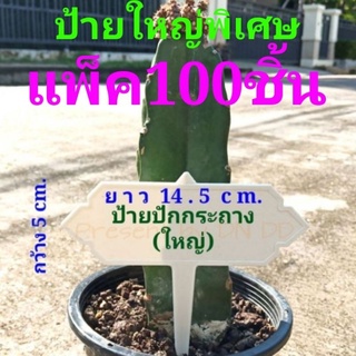 ป้ายปักใหญ่100ชิ้น*ขนาดตามภาพการขาย