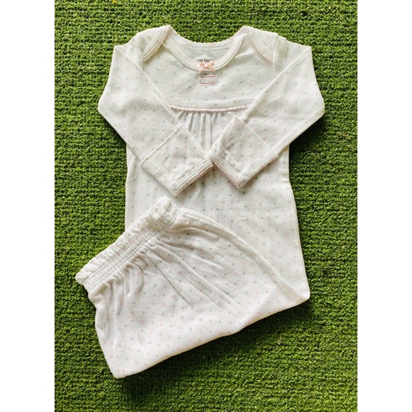 carter's baby sleep gown บอดี้สูทเด็กแบบถุงนอน แขนยาว (มือสอง) Shopee