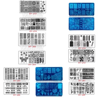 ‼️เลือกครบ 2แผ่นเหลือ59฿‼️ เพลทปั๊มลายเล็บ6*12 XYJ