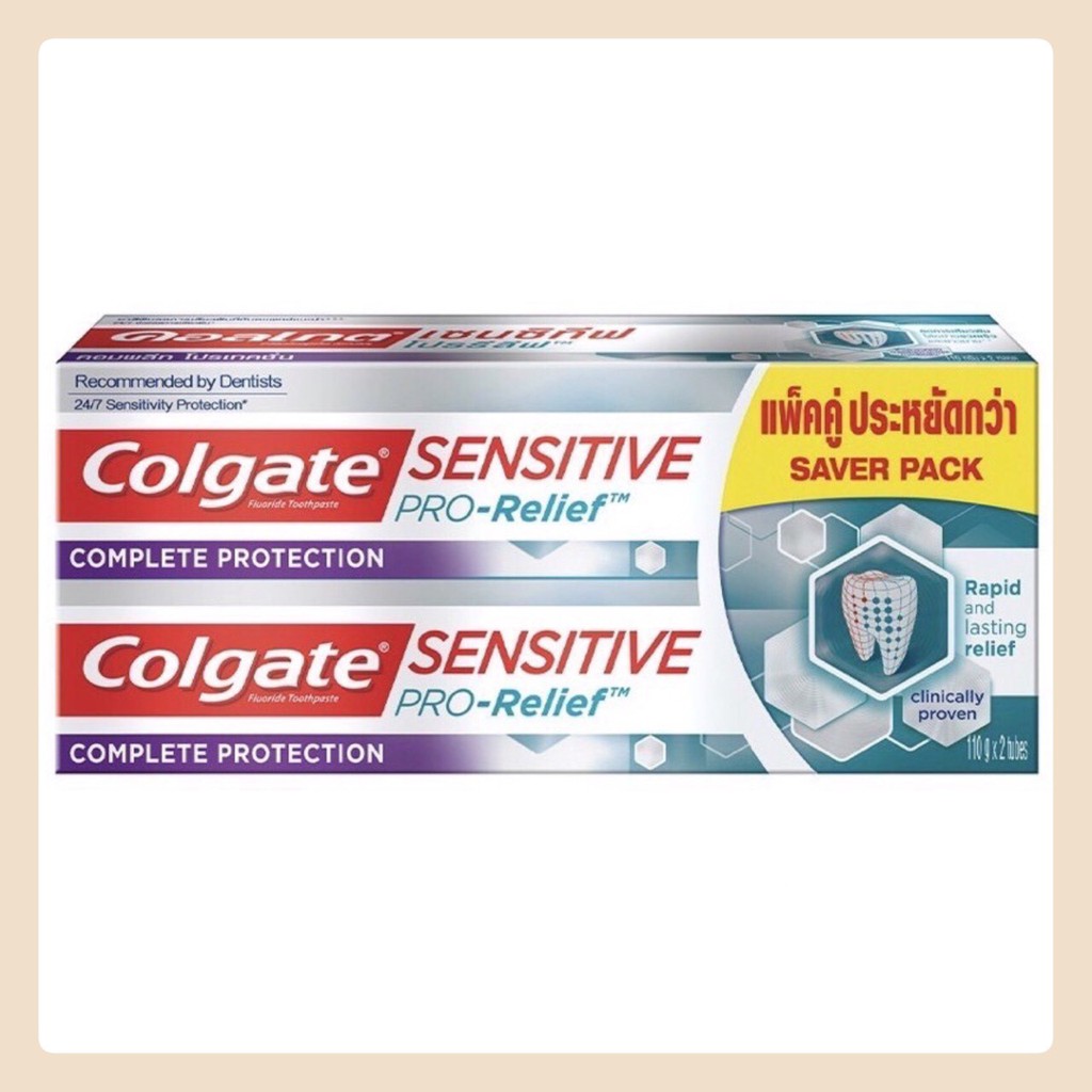 Colgate คอลเกต 110 กรัม (แพ็คคู่) ยาสีฟัน คอลเกต เซนซิทีฟ โปรรีลีฟ คอม ...