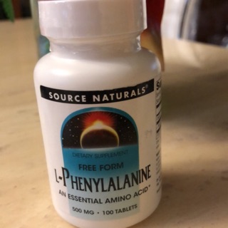 แอล-ฟีนิลอะลานีน, L-Phenylalanine  500 mg  กรดอะมิโนจำเป็นที่ร่างกายไม่สามารถผลิตเองได้ 100เม็ด