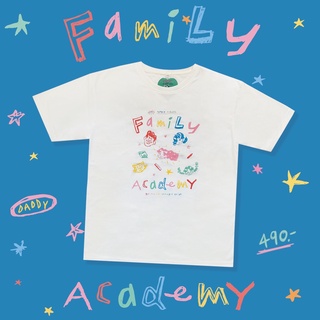 DADDY | Family Over Size T-Shirt เสื้อยืด ลายครอบครัวสุดน่ารัก สีขาว