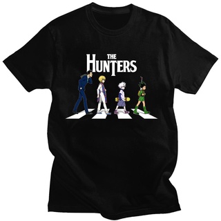 เสื้อยืดแขนสั้น พิมพ์ลายอนิเมะญี่ปุ่น Hunter X Hunter Leorio PaladiKnight Kurapika Killua Zoldyck GON·FREECSS สไตล์ฮาราจ