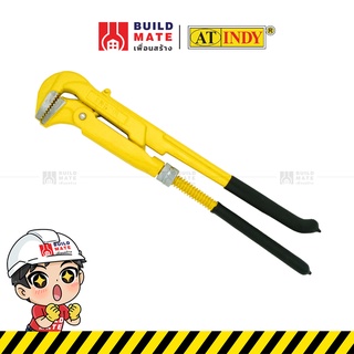 ประแจ ประแจจับแป๊ป จับแป๊ปขาคู่ ประแจจับท่อ 2 ขา Pipe wrench AT INDY มี 4 ขนาด ( 1 , 1.5 , 2 , 3 นิ้ว ) ด้ามจับหุุ้มยาง