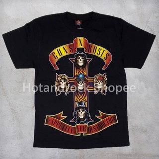 เสื้ิอยืดสีดำวง Guns &amp; Roses TDM 1219 Hotandrock