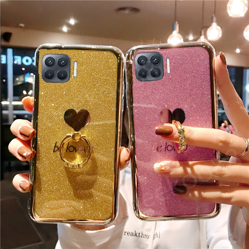 ใหม่-2020-เคสโทรศัพท์-oppo-a93-bling-glitter-be-loved-ซิลิโคน-เคสนิ่ม-พร้อมแหวนขาตั้ง