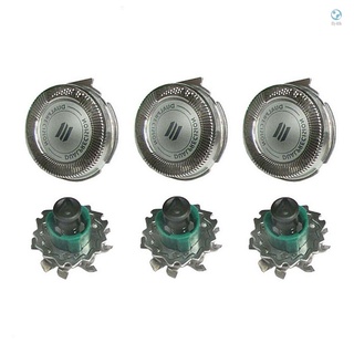 【flhi】หัวใบมีดโกนหนวด แบบเปลี่ยน สําหรับ Philips RQ11 Dual Precision 3 ชิ้น