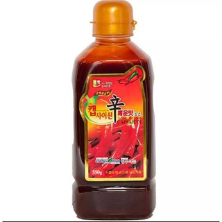 ซอสเผ็ดเกาหลี ซอสพริกสำหรับปรุงอาหาร [original] 캡사이신소스 chungwoo capsaicin super hot &amp; spicy sauce 550g