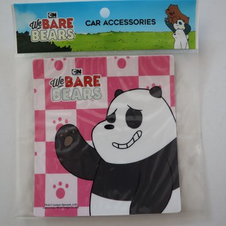 แผ่นติด สูญญากาศ  ป้าย ภาษี พรบ we BARE BEARS แผ่น ป้ายพลาสติก ติดกระจก แผ่นป้าย สติ๊กเกอร์ กระจกหน้ารถ มีลิขสิทธิ์ถูก