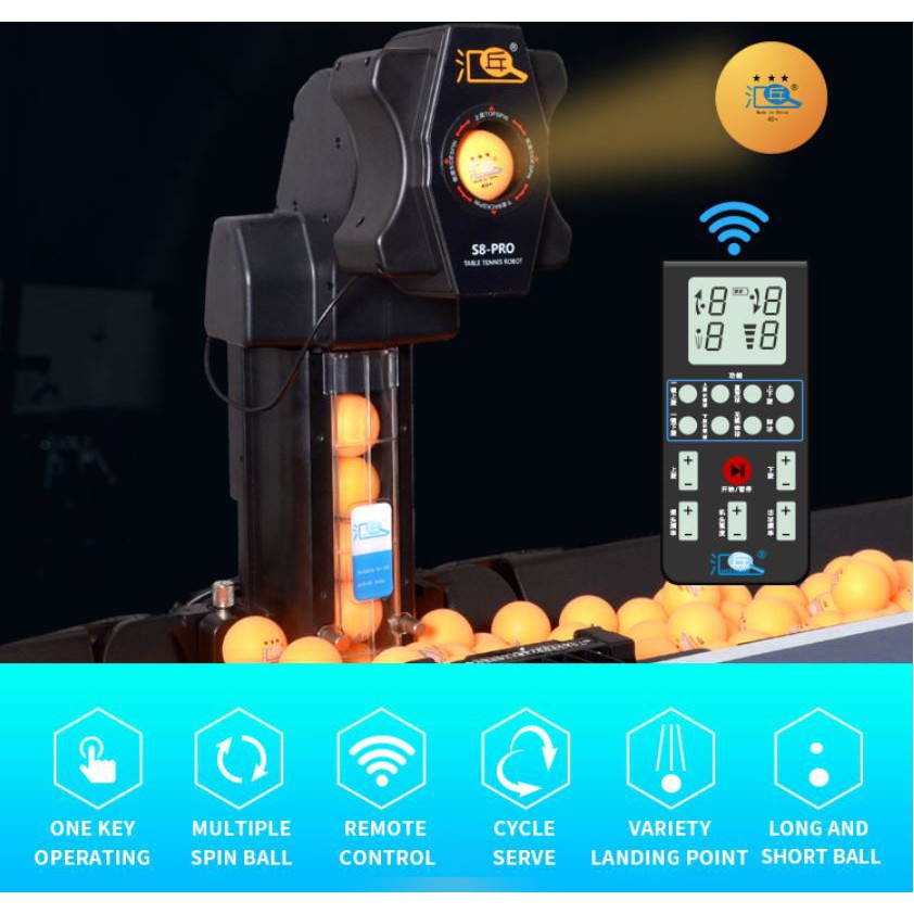 เครื่องยิงลูกปิงปอง-hui-pang-s8-protable-tennis-serving-machine-full-automatic-programmable