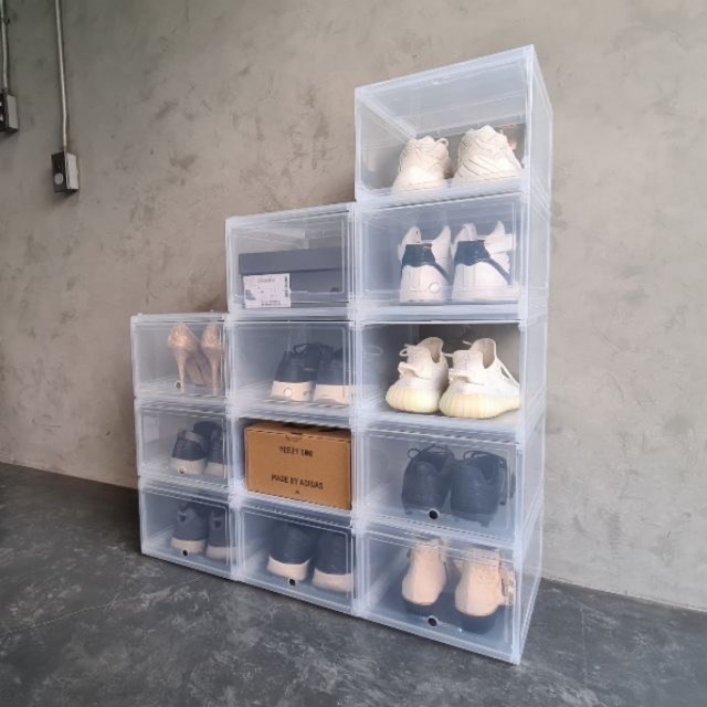 เซ็ต6กล่อง-กล่องรองเท้า-ฝาสไลด์-tower-box