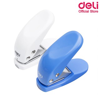 Deli 0111 1-Hole Punch (Silver) ที่เจาะกระดาษรูเดียว เครื่องเจาะกระดาษ ขนาดรูเจาะ 6 มิลลิเมตร คละสี 1 ชิ้น ที่เจาะกระดาษ