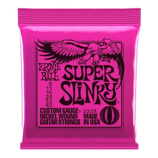 สายกีตาร์ไฟฟ้าErnie Ball Super Slinky 2223 Nickel Guitar Strings 9-42