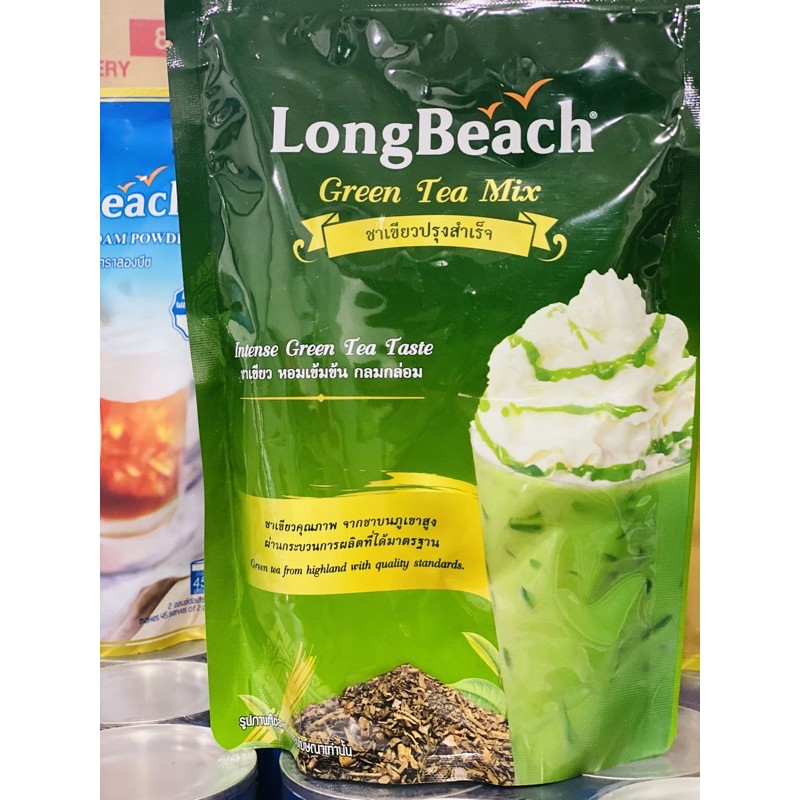 ลองบีชชาเขียว ขนาด 400 กรัม LongBeach Thai Green Tea size 400 g Shopee Thailand