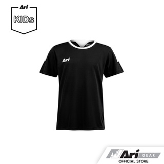 ARI KIDS VICTORY TEAMWEAR JERSEY - BLACK/BLACK/WHITE เสื้อฟุตบอลเด็ก อาริ วิคตอรี่ สีดำ
