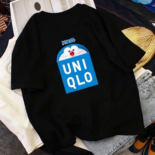 Uniqlo เสื้อยืด ทรงหลวม สีขาว สําหรับผู้ชาย และผู้หญิง