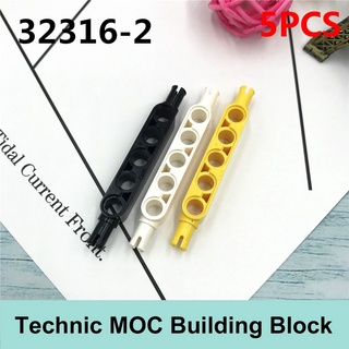 [Technology Parts] อะไหล่ตัวต่อเทคโนโลยี 5 ชิ้นพร้อมเลโก้ Moc Parts 32316-2 1X5 Hole Arm