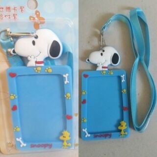 ป้ายชื่อ ป้ายใส่ บัตร มีสายคล้องคอ ลาย สนู๊ปปี้ SNoopy