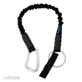 สินค้า [CUTICATE] 19.7-33.5\'\' Safety Lanyard Rescue Rope with Carabineer for Rescue Climbing