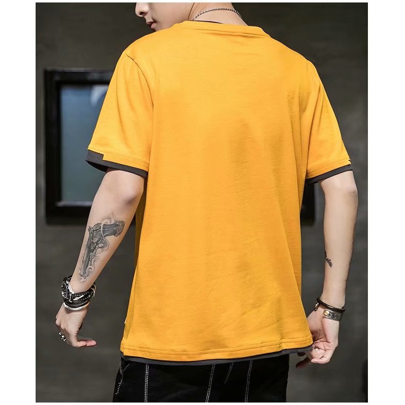 bole-เสื้อยืดคอกลมแขนสั้นผู้ชายสีพื้น-รุ่น-3126