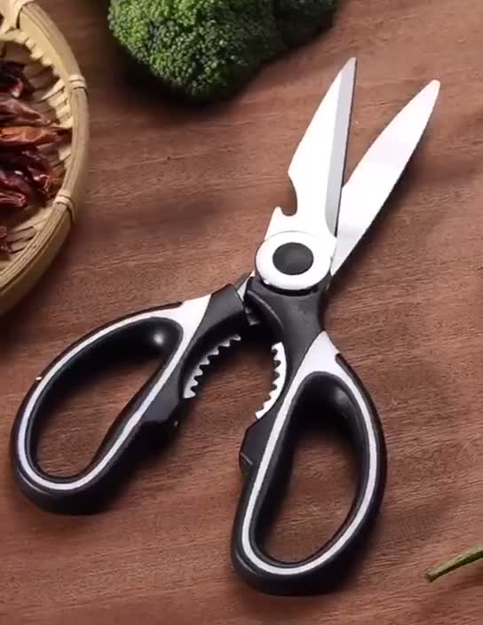 กรรไกรตัดอาหาร-kitchen-scissors-046กรรไกรอเนกประสงค์-สารพัดประโยชน์-จากสแตนเลสอย่างดี-กรรไกรสแตนเลส-กรรไกร
