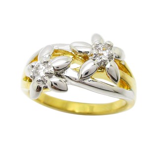ภาพหน้าปกสินค้าแหวนดอกไม้ แหวนผู้หญิงมินิมอล แหวนผู้หญิงแฟชั่น ประดับเพชร ชุบทองและทองคำขาว ที่เกี่ยวข้อง