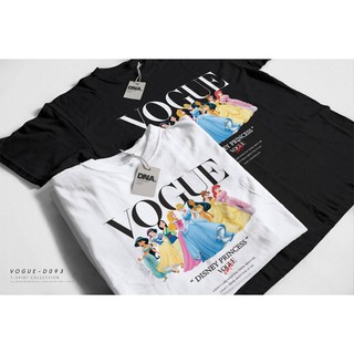 พร้อมส่ง!! เสื้อยืด Oversize คอกลมแขนสั้น ดีเทลลายเจ้าหญิง Princess VOGUE