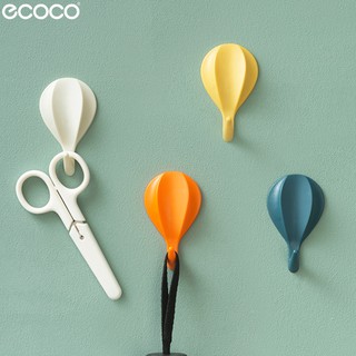 ecoco ตะขอติดผนัง รูปบอลลูน มีให้เลือก 4 สี ที่แขวนติดผนัง ตะขอกาวติดผนัง กาว3M ที่แขวนอเนกประสงค์ ที่แขวนพวงกุจแจ