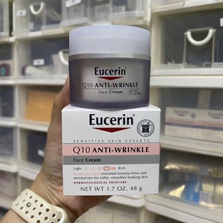 พร้อมส่งทั้งเดย์/ไนท์ค่ะ Eucerin Q10 Anti-Wrinkle Face Creme 48g