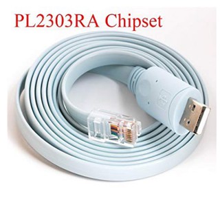 สายเคเบิ้ล USB To Serial / RS 232 Console Rollover สำหรับ Cisco Route RJ45 Cable