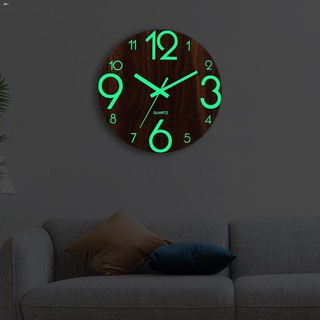 นาฬิกาแขวนผนัง แบบตัวเลขเรืองแสง ขนาดใหญ่