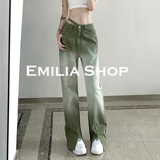 EMILIA SHOP กางเกงขายาว กางเกง กางเกงขายาวผู้หญิง 2022 ใหม่ ES220146