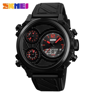 SKMEI Sports Men Watches 5 Time Alarm Chrono EL Light Fashion Wristwatches 50M Waterproof Week Date